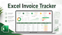 create a professional excel invoice and expense tracker