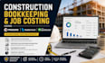 do construction bookkeeping, job costing using procore, buildertrend, quickbooks