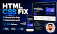 fix HTML CSS bootstrap and responsive website issues