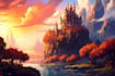 fantasy concept landscape illustrations