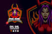 do modern professional custom devil, evil logo