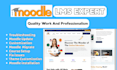 install and customize migrate moodle courses, material uploading, quizzes