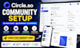 set up circle so community, online course, and membership platform