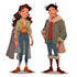 create couple portrait illustration