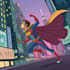 do a superhero comic art and illustrations