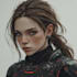 design futuristic sci fi character illustration