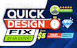 do quick minor graphic design fixes and simple edits fast
