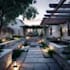 do landscape design garden patio pool pergola for frontyard and backyard