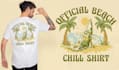 do unique summer beach t shirt logo design