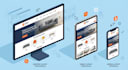 design responsive website UI UX layouts