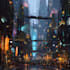 make cyberpunk city illustrations