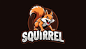 design awesome squirrel logo with express delivery