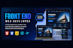 be your front end web developer for modern UI design