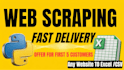build a high speed python web scraper for any website