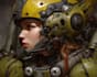 sci fi character illustration or sci fi character art