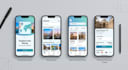design modern app UI UX with prototypes
