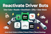 reactivate uber eats bot, roadie bot, doordash bot, zifty bot, uber black bots