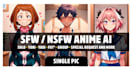 create sfw or nsfw anime ai art