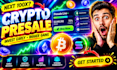 create erc20 or bep20 tokens and a crypto presale website