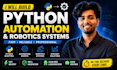 code custom python automation scripts for robotics