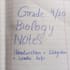 create handwritten biology notes for grade 9 and 10