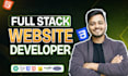 do website development as full stack web developer, frontend, backend developer