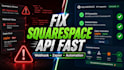 fix squarespace api integration, webhook, zapier automation