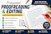 professionally proofread and edit any text fast and accurately