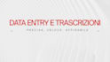 do professional data entry and fast italian transcription
