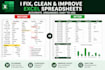 fix, clean and improve your excel spreadsheet