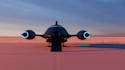 create 3d high quality sci fi spaceship, space vehicle rendering, 3d aerospace
