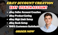 create verified US UK ebay seller account ebay store ebay account creation
