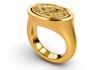 create minimalistic and luxury ring design with 3d rendering