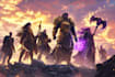 shape stunning dnd fantasy rpg character paintings with cosmic elements