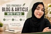 write SEO blogs and articles