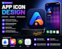 design a modern, professional mobile app icon