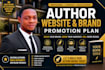 create an author website and brand promotion plan