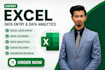 do excel data entry, data cleaning, and data analytics