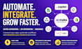 do zapier automation, api integration, webhook, make com