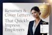 write resumes cover letters that quickly impress employers