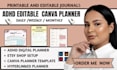 design adhd hyperlinked digital planner canva etsy template