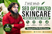 write seo optimized skincare micro niche blogs content