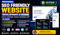 create user seo friendly website business next js wordpress developer web design