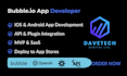 bubble io app developer, bubble io mobile app, bubble mvp, saas, API integration