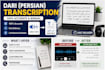 do pashto and dari transcription with high accuracy
