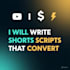 write youtube shorts script and tiktok reels script in 60s