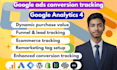 setup google ads conversion tracking, ga4 ecommerce tracking via GTM