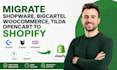 migrate shopware bigcartel woocommerce tilda opencart to shopify website