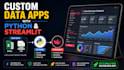 do python data analysis and build interactive streamlit dashboards