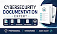 write cybersecurity policies, sops, and audit documentation
